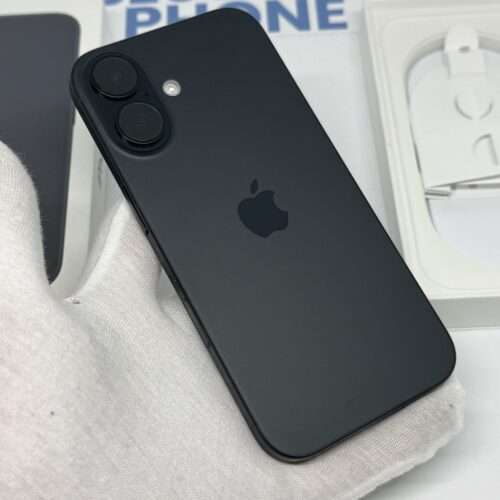 iPhone 16 256GB zwart /kras vrij scherm /93% batt /garantie