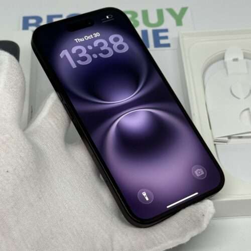 iPhone 16 256GB zwart /kras vrij scherm /93% batt /garantie