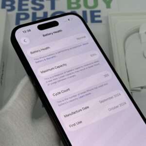 iPhone 16 256GB zwart /kras vrij scherm /93% batt /garantie