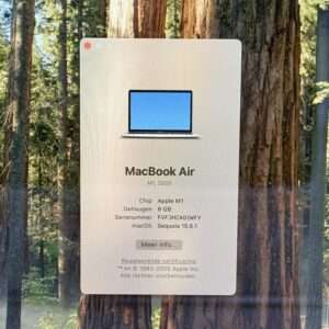 MacBook Air M1 256GB zilver /kras vrij /89% batt /garantie