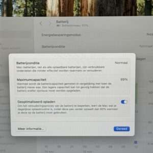 MacBook Air M1 256GB zilver /kras vrij /89% batt /garantie