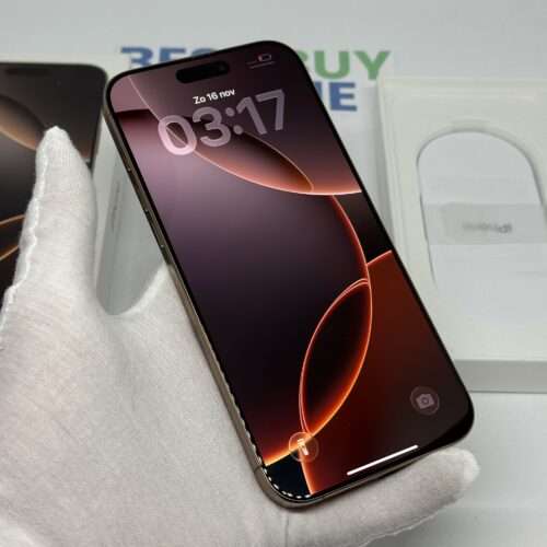 IMG_2128 iPhone 16 Pro Max 256GB goud /krasvrij /100% batt /garantie