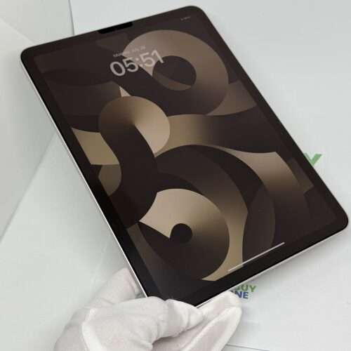 iPad Air 5e M1 256GB starlight /krasvrij glas /91% batt /garantie