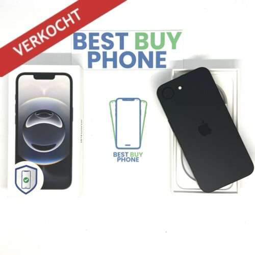 iPhone 16E 128GB zwart /zeer net /100% batt /garantie