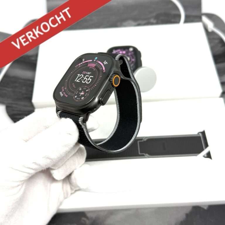 Apple Watch Ultra 3 zwart trail loop /krasvrij + 24 maanden garantie