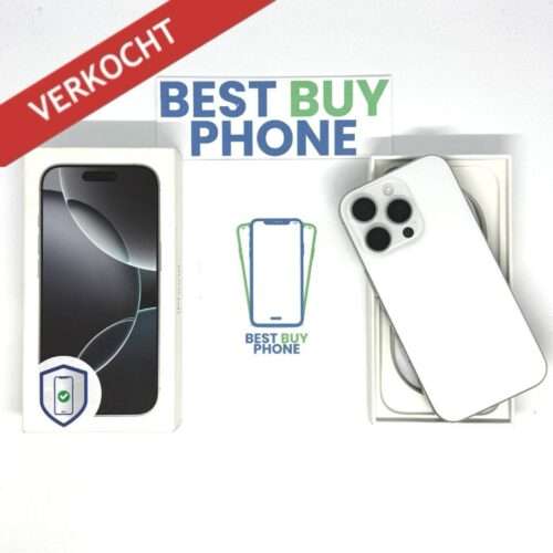Ontwerp zonder titel 2 iPhone 16 Pro 128GB zilver /krasvrij /94% batt /garantie