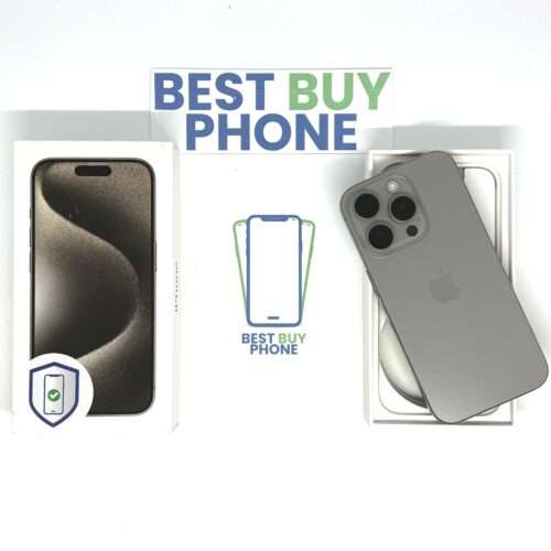 iPhone 15 Pro 128GB naturel /krasvrij /89% batt /garantie