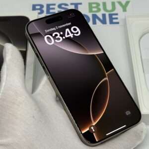 iPhone 16 Pro 128GB naturel /zeer net /98% batt /garantie