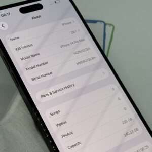 iPhone 14 Pro Max 256GB zwart /zeer net /100% batt /garantie