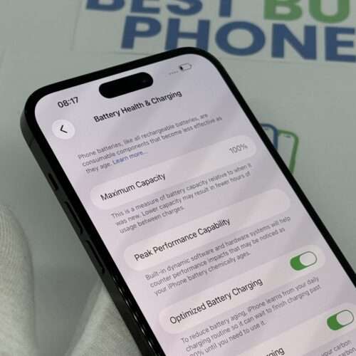 iPhone 14 Pro Max 256GB zwart /zeer net /100% batt /garantie