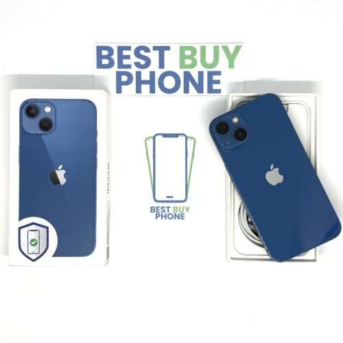 iPhone 13 128GB blauw /krasvrij /96% batt /garantie