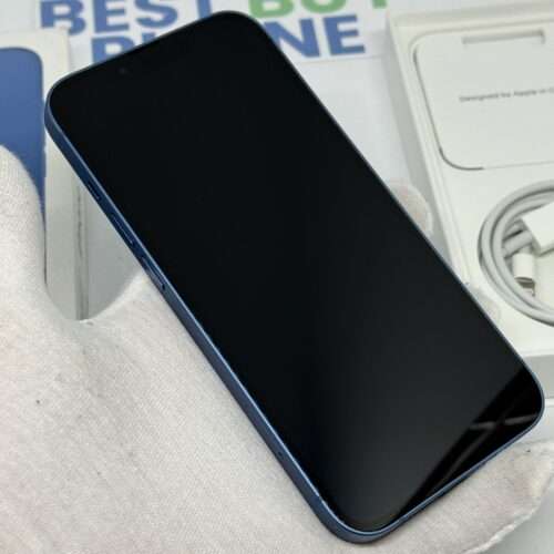 iPhone 13 128GB blauw /krasvrij /96% batt /garantie