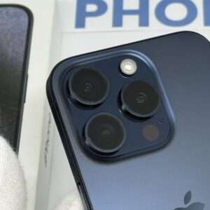 iPhone 15 Pro 128GB blauw /krasvrij glas /89% batt /garantie