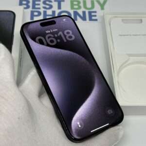 iPhone 15 Pro 128GB blauw /krasvrij glas /89% batt /garantie