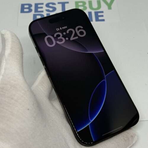 iPhone 16 Pro 128GB zwart /krasvrij /99% batt /garantie