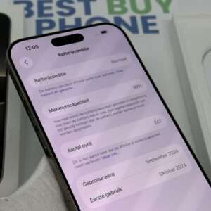 iPhone 16 Pro Max 512GB naturel /99% batt /kras vrij scherm /garantie