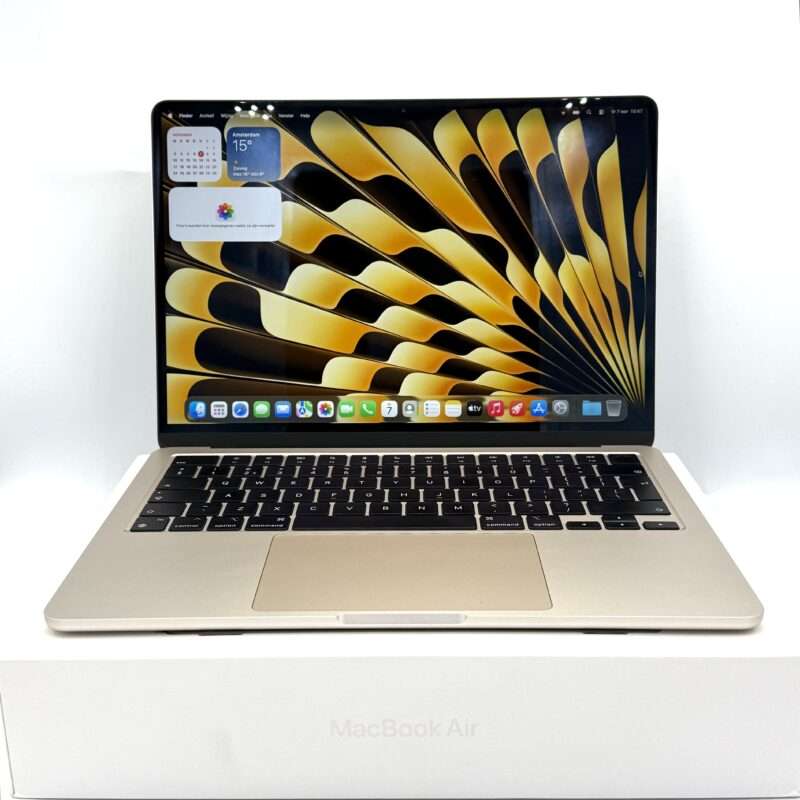 MacBook Air 13' M2 256GB starlight /krasvrij /93% batt /garantie