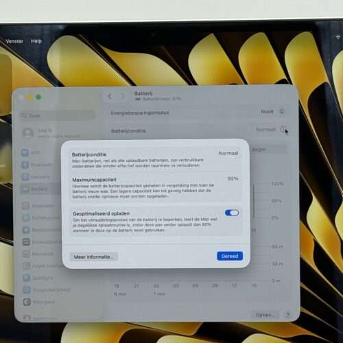 IMG_1786 MacBook Air 13' M2 256GB starlight /krasvrij /93% batt /garantie