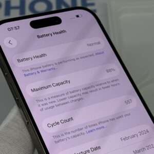 iPhone 15 Pro 128GB naturel /zeer net /88% batt /garantie