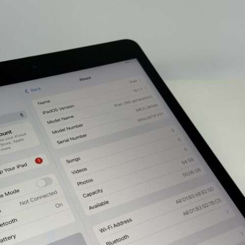 iPad 9 64GB zilver /kras vrij /100% batt /garantie