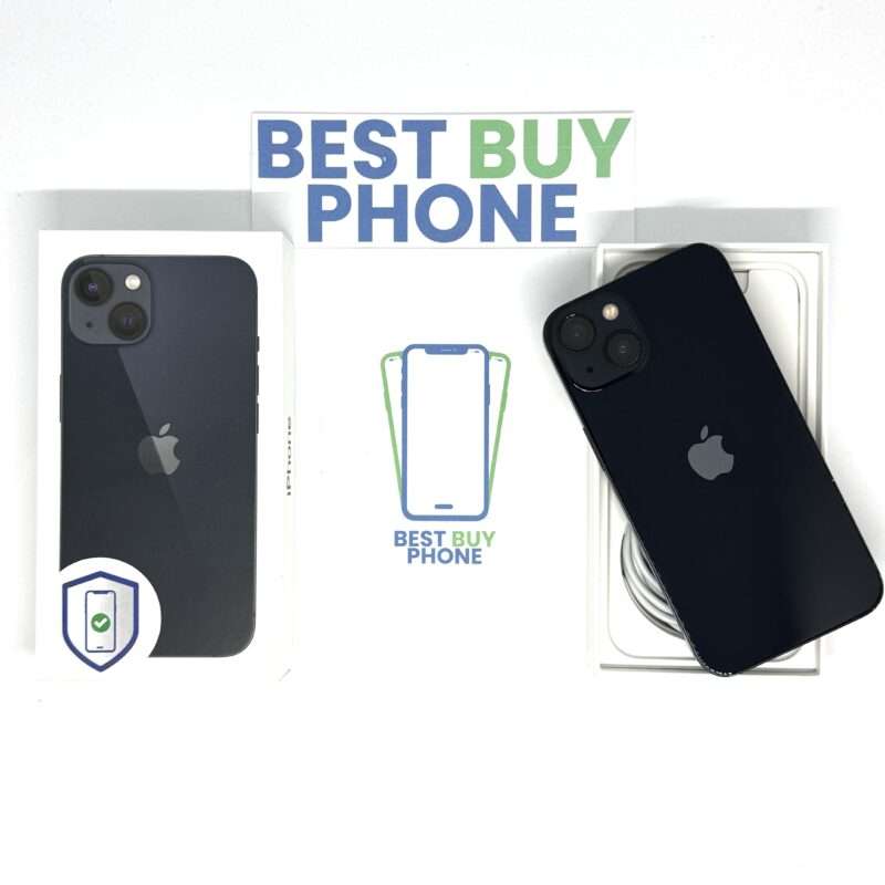 iPhone 13 128GB zwart /krasvrij scherm /100% batt /garantie