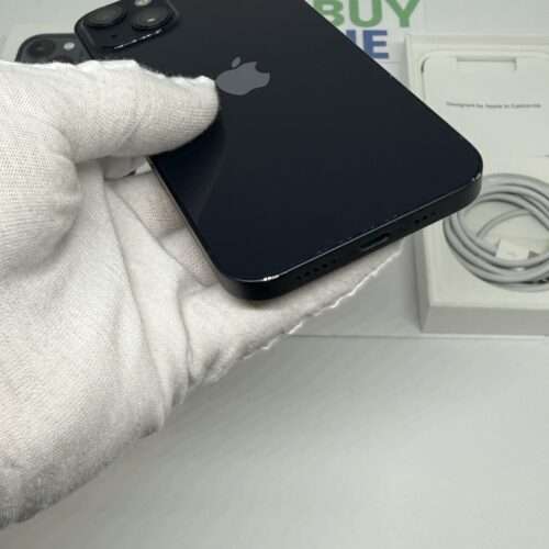 iPhone 13 128GB zwart /krasvrij scherm /100% batt /garantie