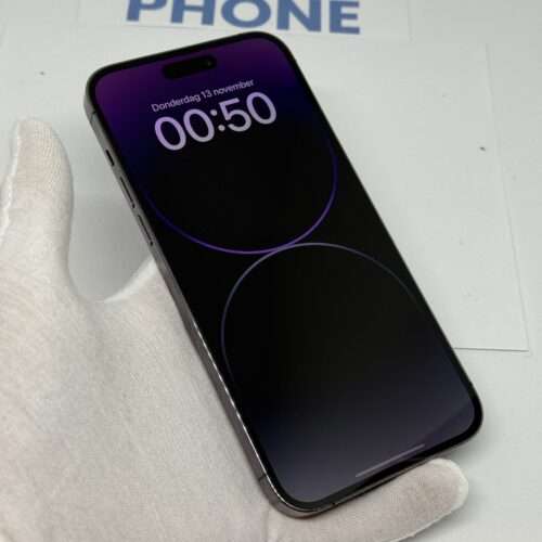 iPhone 14 Pro Max 256GB paars /kras vrij glas /87% batt /garantie