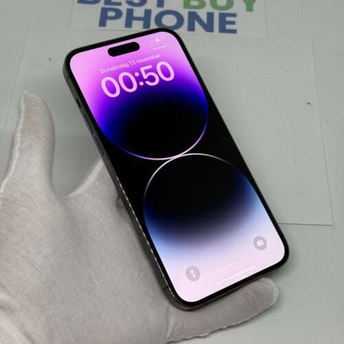 iPhone 14 Pro Max 256GB paars /kras vrij glas /87% batt /garantie