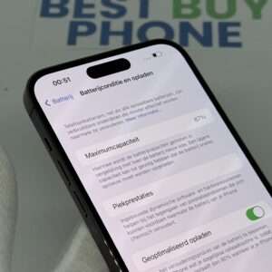 iPhone 14 Pro Max 256GB paars /kras vrij glas /87% batt /garantie