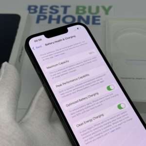 iPhone 13 128GB zwart /zeer net /96% batt /garantie