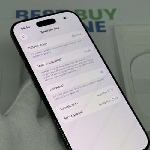 iPhone Air 256GB zwart /krasvrij /100% batt /garantie