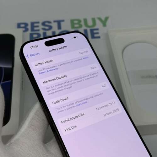 iPhone 16 Pro 128GB zwart /zeet net /92% batt /garantie