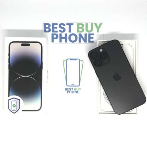 iPhone 14 Pro Max 128GB zwart /krasvrij /100% batt /garantie