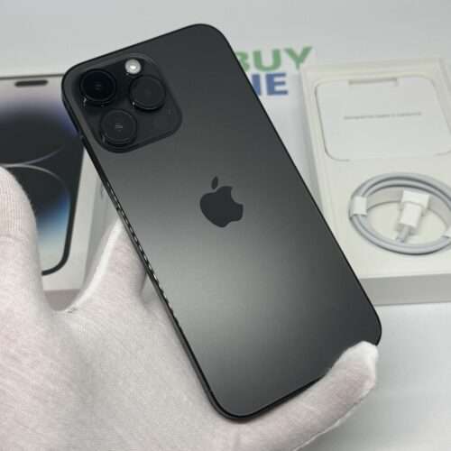 iPhone 14 Pro Max 128GB zwart /krasvrij /100% batt /garantie