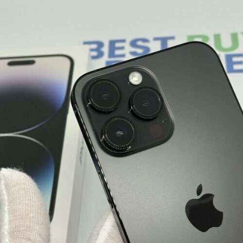 iPhone 14 Pro Max 128GB zwart /krasvrij /100% batt /garantie