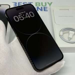 iPhone 14 Pro Max 128GB zwart /krasvrij /100% batt /garantie