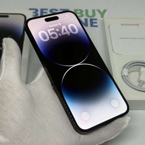 iPhone 14 Pro Max 128GB zwart /krasvrij /100% batt /garantie