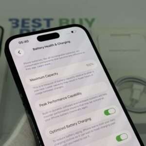 iPhone 14 Pro Max 128GB zwart /krasvrij /100% batt /garantie