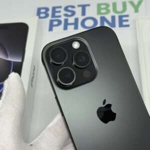 iPhone 16 Pro 512GB zwart /krasvrij /100% batt /garantie