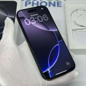 iPhone 16 Pro 512GB zwart /krasvrij /100% batt /garantie