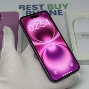 iPhone 16 128GB roze /krasvrij /100% batt /garantie