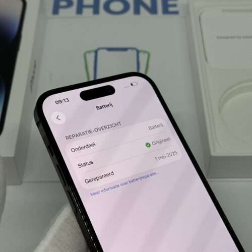 iPhone 14 Pro 128GB zwart /zeer net /100% batt /garantie