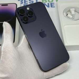 iPhone 14 Pro Max 128GB paars /kras vrij glas /85% batt /garantie