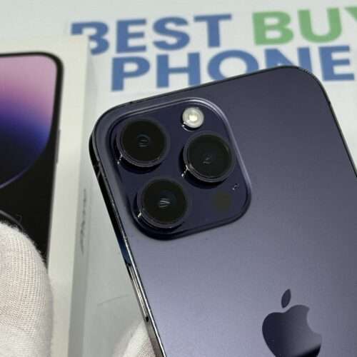 iPhone 14 Pro Max 128GB paars /kras vrij glas /85% batt /garantie