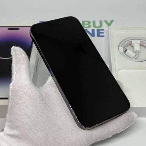 iPhone 14 Pro Max 128GB paars /kras vrij glas /85% batt /garantie