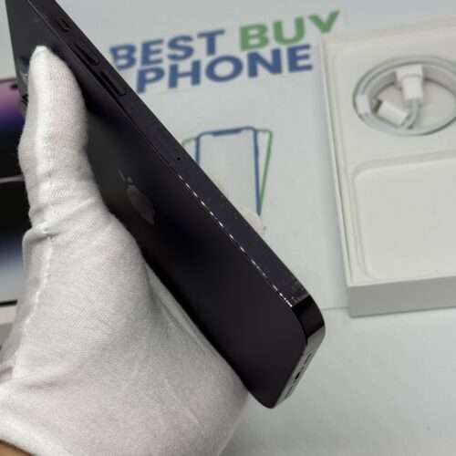 iPhone 14 Pro Max 128GB paars /kras vrij glas /85% batt /garantie