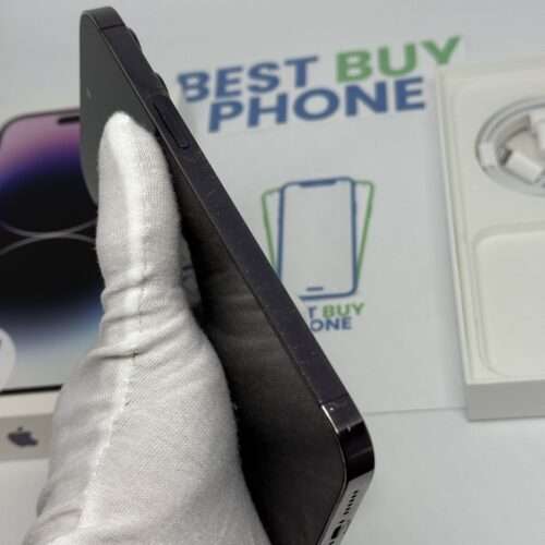 iPhone 14 Pro Max 128GB paars /kras vrij glas /85% batt /garantie