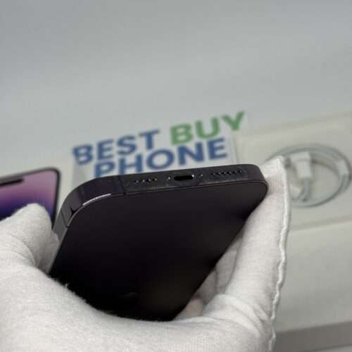 iPhone 14 Pro Max 128GB paars /kras vrij glas /85% batt /garantie