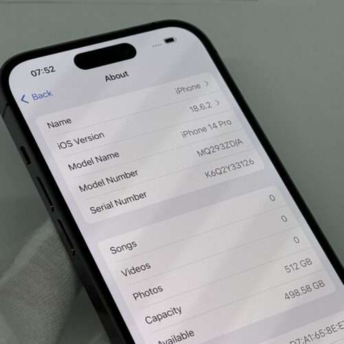 iPhone 14 Pro 512GB paars /krasvrij glas /89% batt /garantie