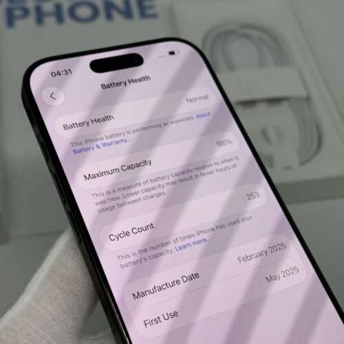 IMG_2349 2 iPhone 16 Pro 128GB zwart /98% batt /zeer net /garantie